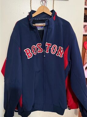 Majestic Navy and White Therma-Base Jacket